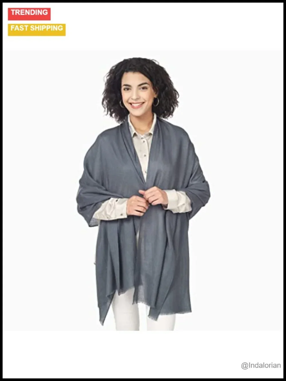 Ultra-Thin Merino Wool Scarf Soft & Warm Featherlight Luxurious Pashmina Wrap